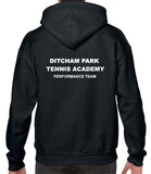 Ditcham Tennis Academy  Zipped Hooded Sweatshirt PERFORMANCE TEAM